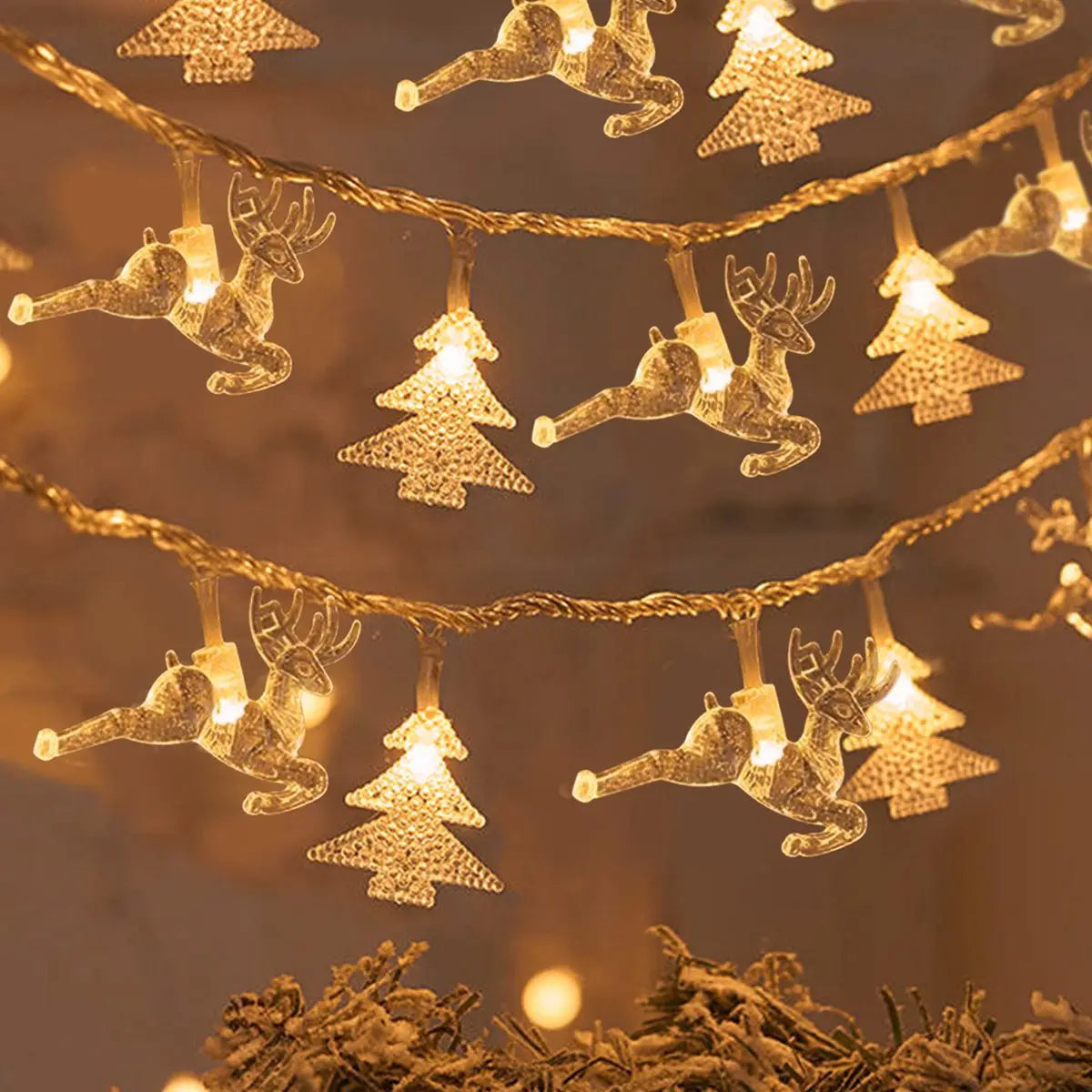 Snowflake LED String Lights –Christmas Tree & Home Decor