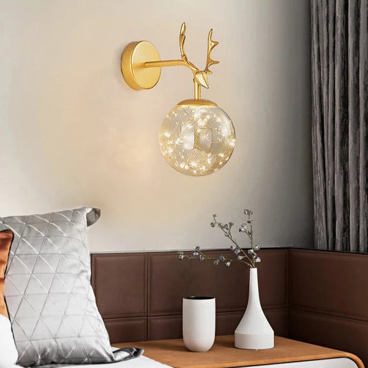 Horizontal Antler LED Modern light