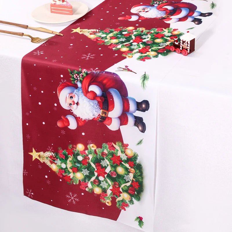 Santa Claus Christmas Table Runner