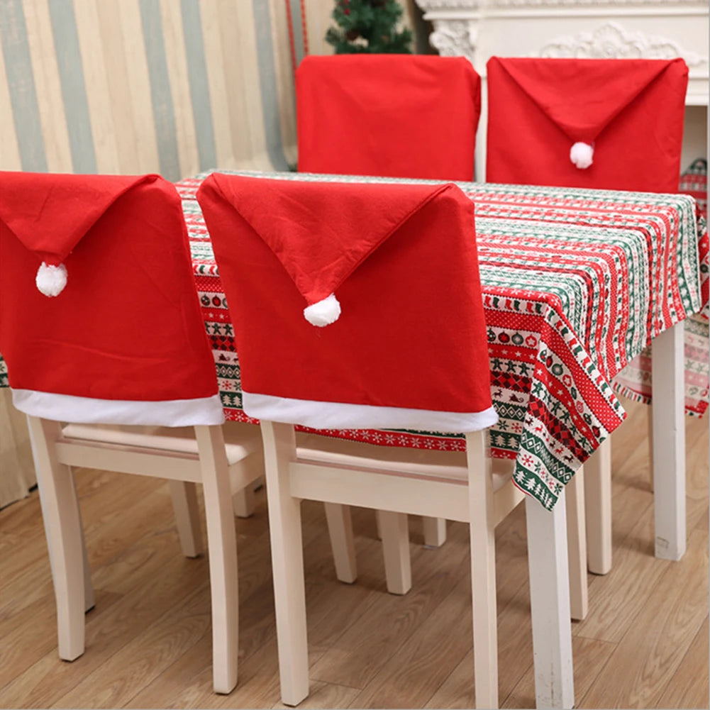 Santa Hat Chair Cover