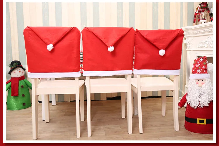 Santa Hat Chair Cover