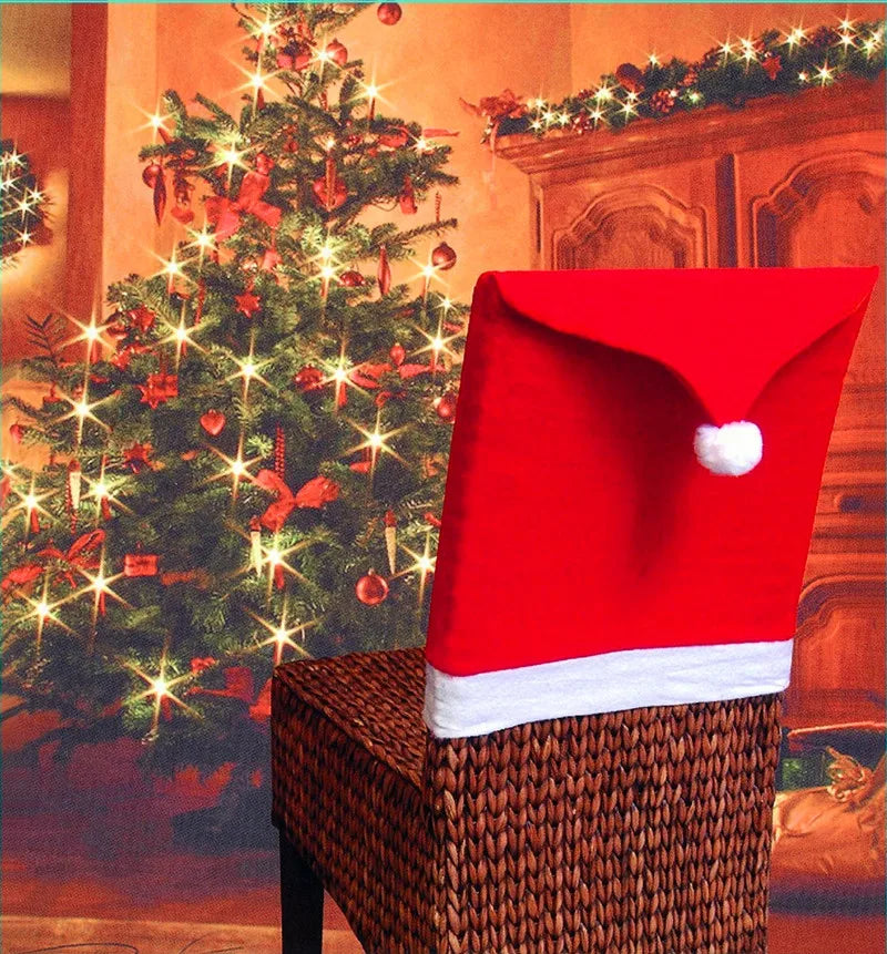 Santa Hat Chair Cover