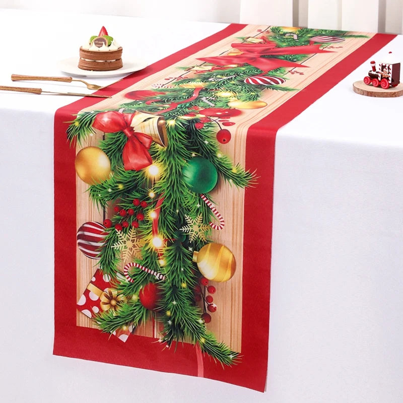 Santa Claus Christmas Table Runner