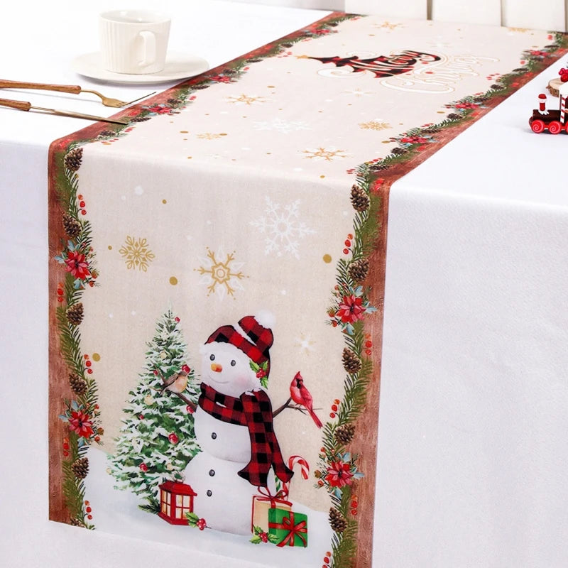 Santa Claus Christmas Table Runner