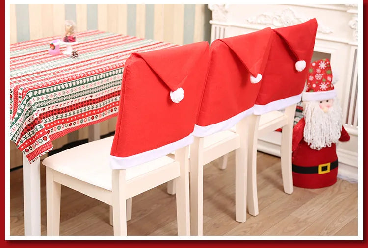 Santa Hat Chair Cover