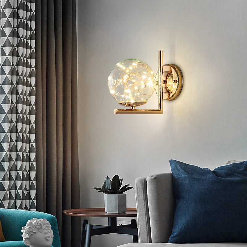 L-shaped modern wall light