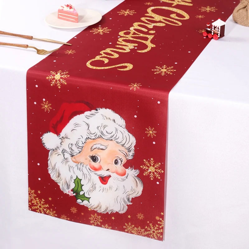 Santa Claus Christmas Table Runner