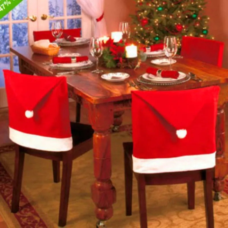 Santa Hat Chair Cover