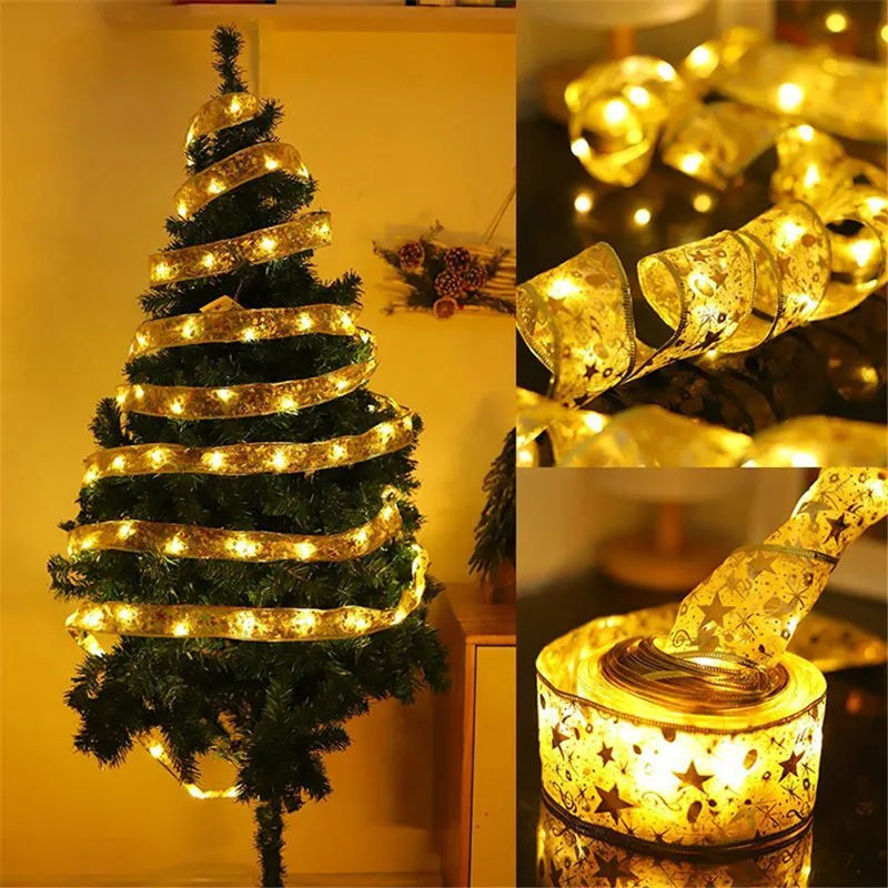 LED Ribbon golden Fairy Lights