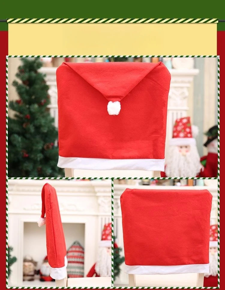 Santa Hat Chair Cover